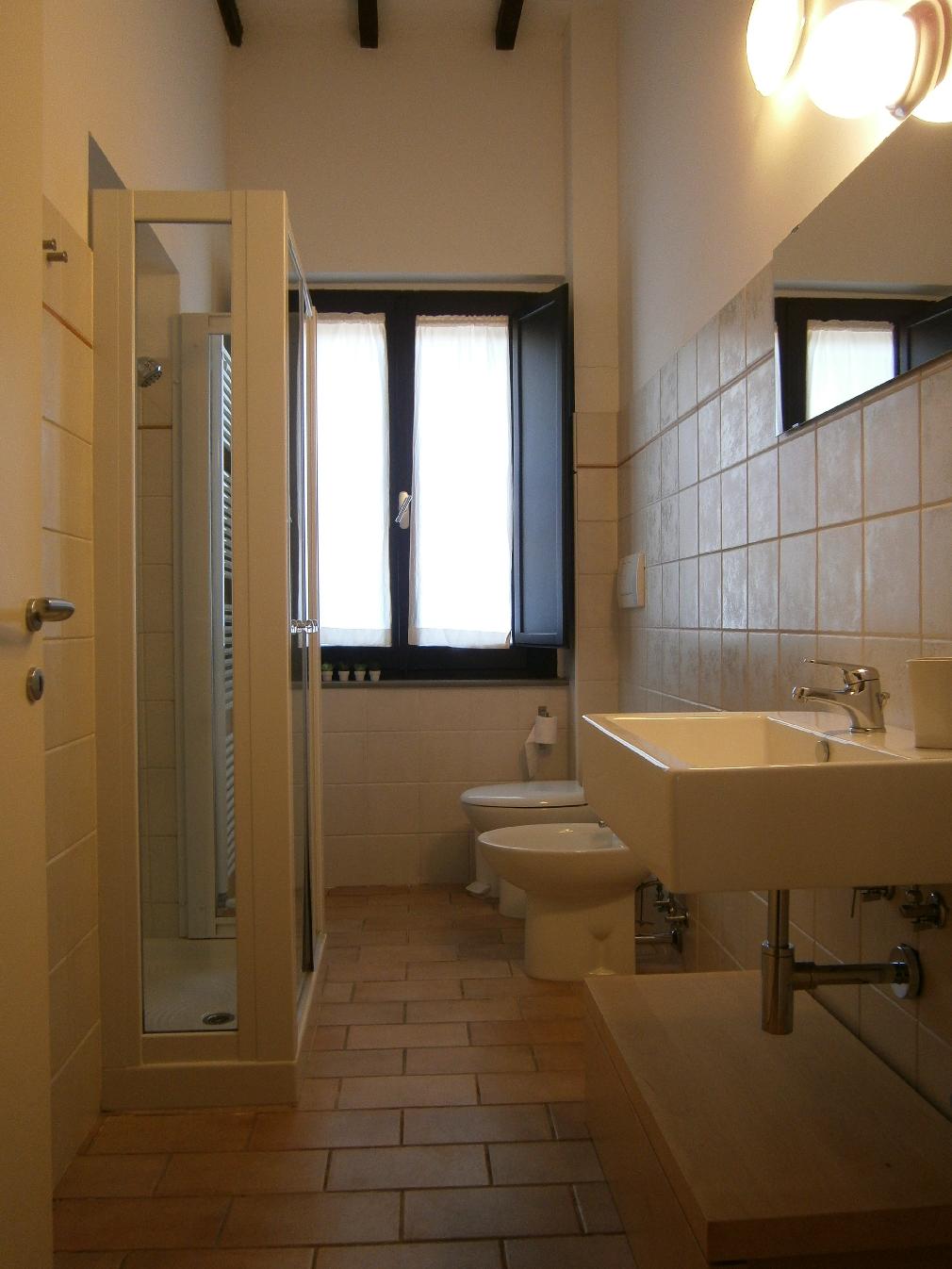 The bathroom with shower